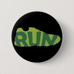 Badge Rond 5 Cm Exécuter la chaussure