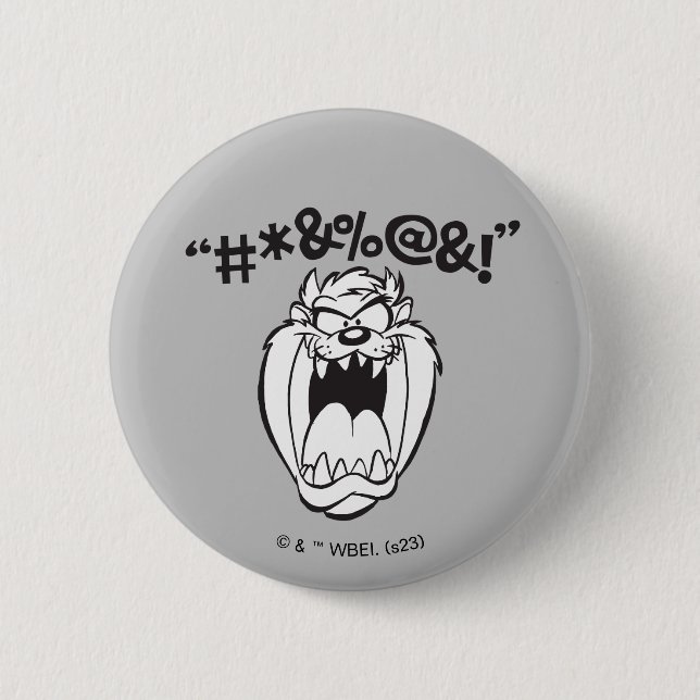 Badge Rond 5 Cm Exemplaires de crie TAZ™ (Devant)