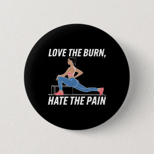 Badge Rond 5 Cm Exercice de squat bulgare musculation fitness