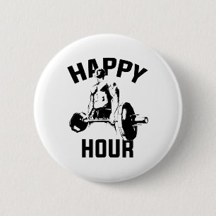 Badge Rond 5 Cm Exercice Funny Deadlift Gym Motivational Poids Lif