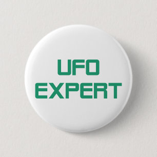 Badge Rond 5 Cm Expert en matière d'UFO