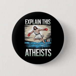 Badge Rond 5 Cm Expliquez-moi ce Jésus athées Gants de boxe