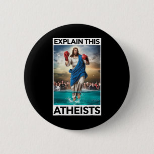 Badge Rond 5 Cm Expliquez-moi ce Jésus athées Gants de boxe