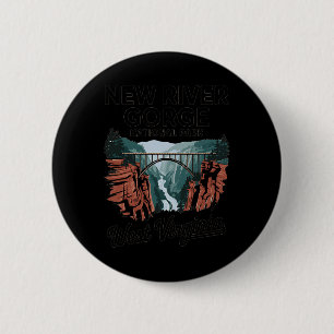 Badge Rond 5 Cm Explorer le parc national de New River Gorge en Vi