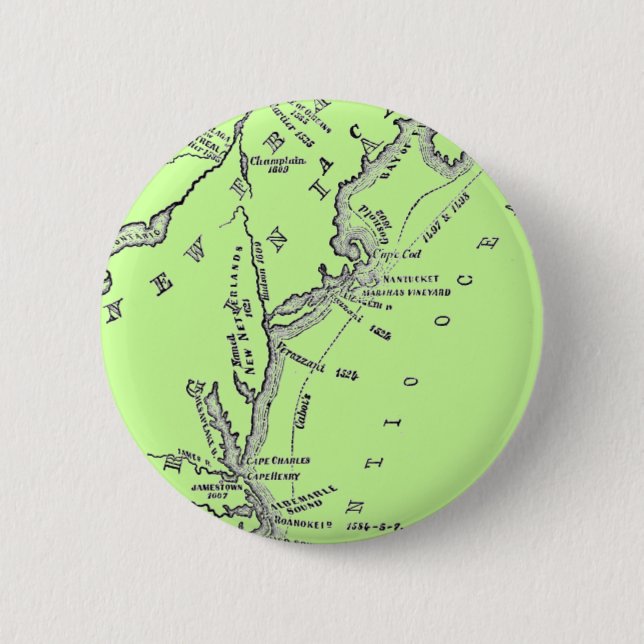 Badge Rond 5 Cm Explorer Map (Devant)