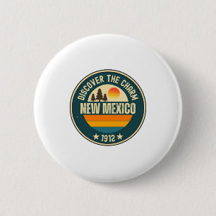 Badge Rond 5 Cm Explorez les conceptions du Nouveau-Mexique pour c
