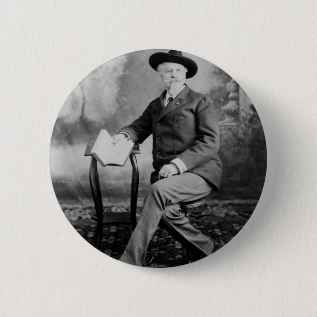 Badge Rond 5 Cm Exposition occidentale sauvage de Buffalo Bill (Devant)