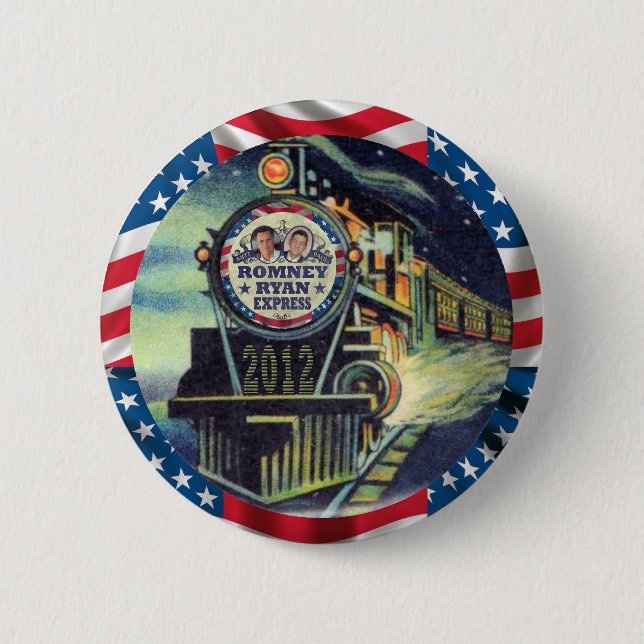 Badge Rond 5 Cm Express 2012 de Romney Ryan (Devant)