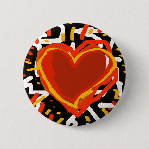 Badge Rond 5 Cm expression d'amour