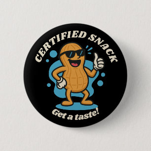 Badge Rond 5 Cm Extraire cet écrou : Snack certifié