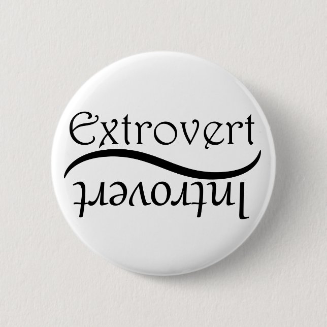 Badge Rond 5 Cm Extroverti-Introverti (Devant)