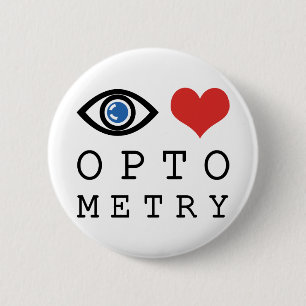 Badge Rond 5 Cm Eye Love Optométrie