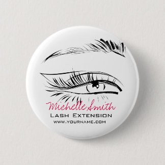 Badge Rond 5 Cm Eye Sketch Mascara Lash Extension