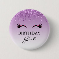 Eyelashes noirs et Parties scintillant violette Fi