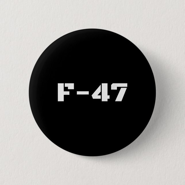 Badge Rond 5 Cm F47 Avion de chasse F-47 Avion Jet (Devant)