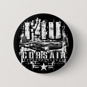 BADGE ROND 5 CM F4U CORSAIR