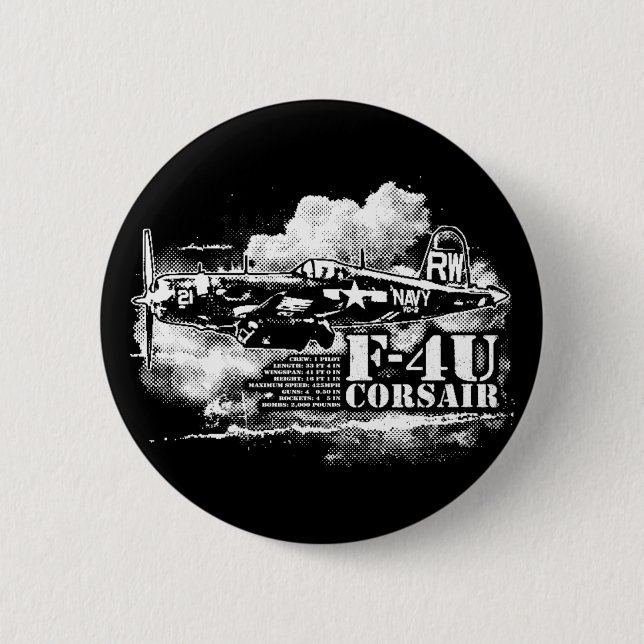 BADGE ROND 5 CM F4U CORSAIR (Devant)