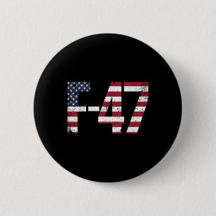 Badge Rond 5 Cm F-47 Avion chasseur Jet 6e génération chasseur
