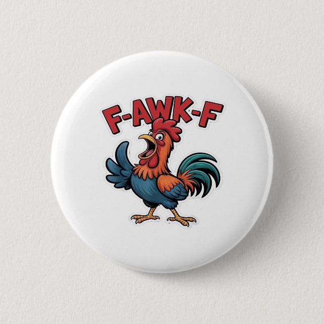 Badge Rond 5 Cm F-Caw-F Classic Cool Unique (Devant)