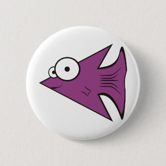 Badge Rond 5 Cm F est pour de poisson !
