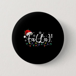 Badge Rond 5 Cm Fa (la)8 Funky Christmas Père Noël Fa La Math Ense