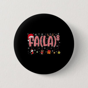 Badge Rond 5 Cm Fa (la)8 Funny Christmas Père Noël Fa La Math Ense
