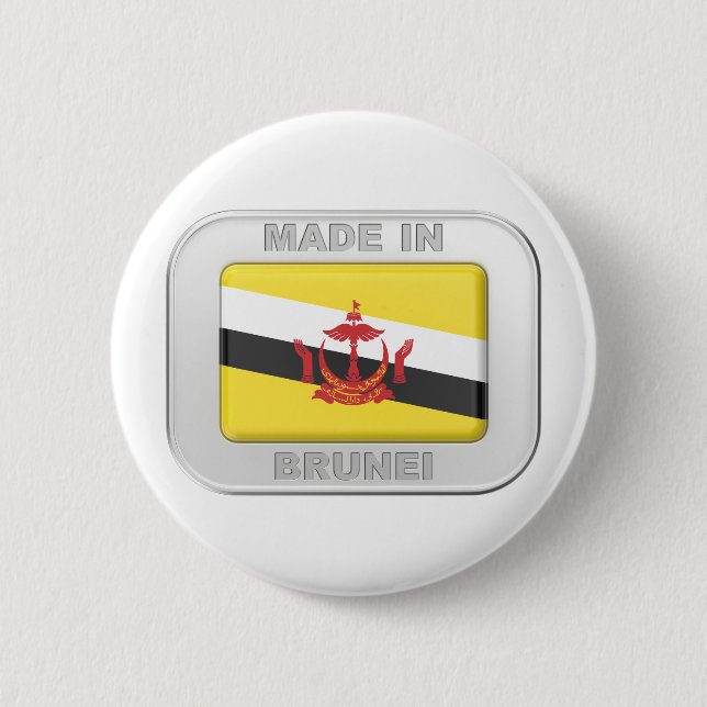 Badge Rond 5 Cm Fabriqué à Brunei (Devant)