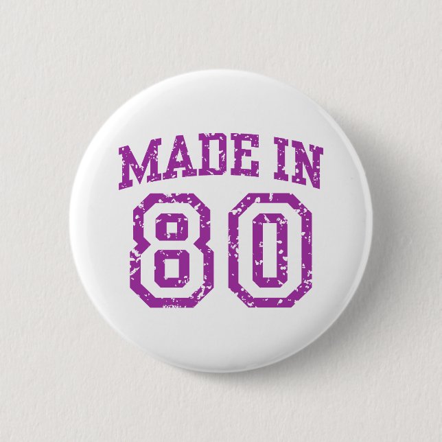 Badge Rond 5 Cm Fabriqué en 80 (Devant)