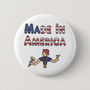 Badge Rond 5 Cm Fabriqué En Amérique