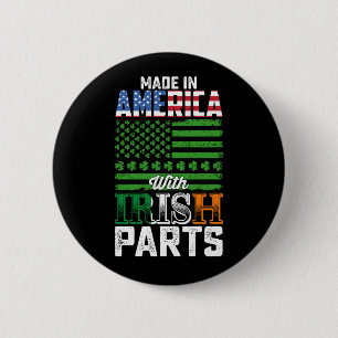 Badge Rond 5 Cm Fabriqué en Amérique avec des pièces irlandaises S