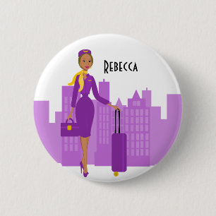 Badge Rond 5 Cm Fabuleux agent de bord
