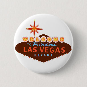 Badge Rond 5 Cm Fabulous Las Vegas