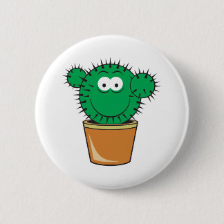 Badge Rond 5 Cm Face de cactus