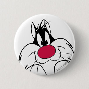 Badge Rond 5 Cm Face de nez rouge SYLVESTER™