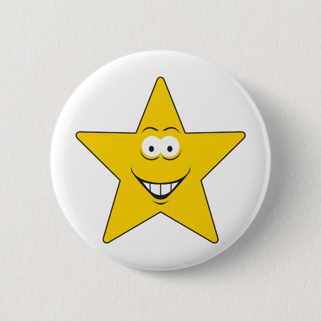Badge Rond 5 Cm Face d'étoile (Devant)