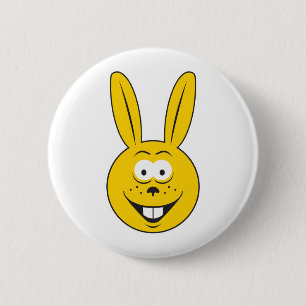 Badge Rond 5 Cm Face lapin lapin