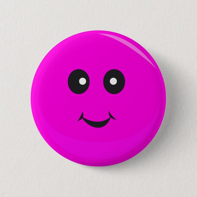 Badge Rond 5 Cm Face mignonne (Devant)