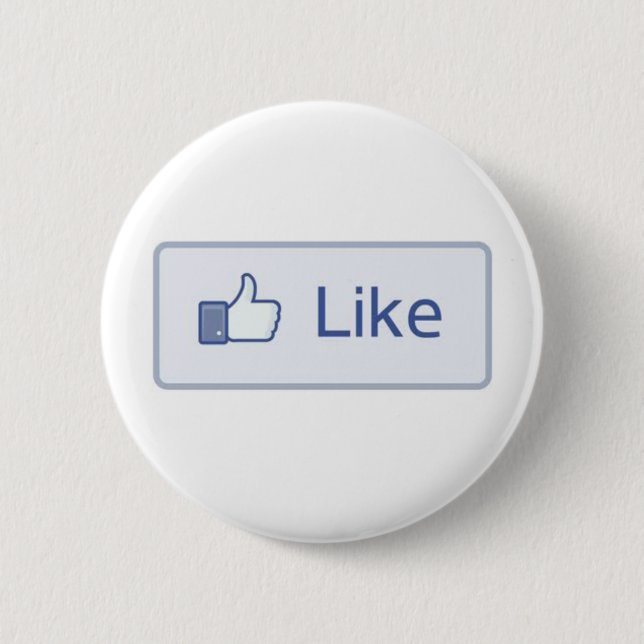 Badge Rond 5 Cm Facebook aiment (Devant)
