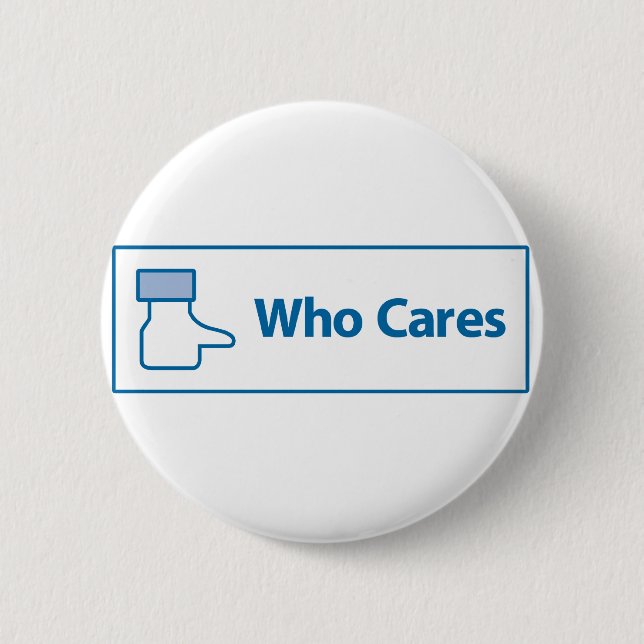 Badge Rond 5 Cm Facebook qui s'inquiète (Devant)