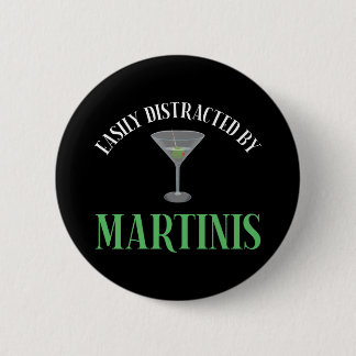 Badge Rond 5 Cm Facilement Distrait Par Les Martinis