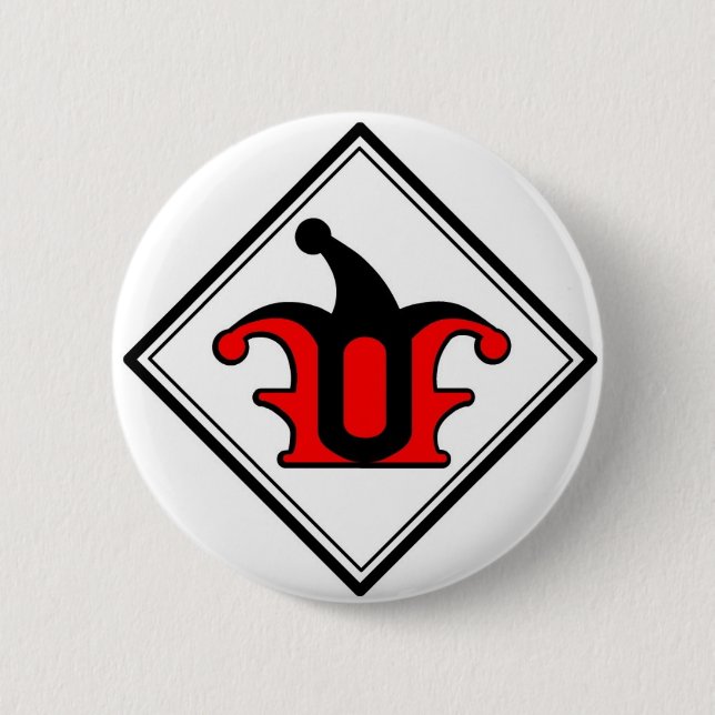 Badge Rond 5 Cm Faction de bouton de logo d'imbéciles (Devant)