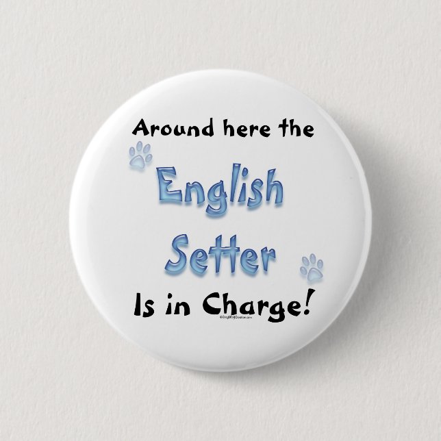 Badge Rond 5 Cm Facture de réglage en anglais - Bouton (Devant)