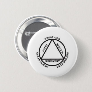 Badge Rond 5 Cm Faire confiance à Dieu, Nettoyer la maison, Aider 