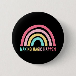 Badge Rond 5 Cm Faire de la magie