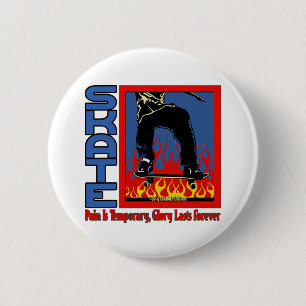 Badge Rond 5 Cm Faire de la planche à roulettes