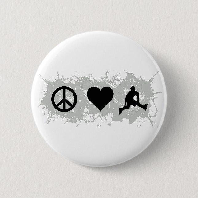Badge Rond 5 Cm Faire du roller (Devant)