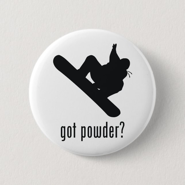 Badge Rond 5 Cm Faire du surf des neiges (Devant)