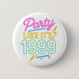 Badge Rond 5 Cm Faire la fête comme si c'était 1999®™ – Tension né