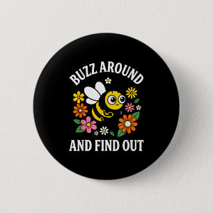 Badge Rond 5 Cm Faire le Tour et Découvrir Drôle Mignon Blague d'A