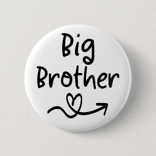 Badge Rond 5 Cm Faire-part Big Brother   Famille de frères jumelés